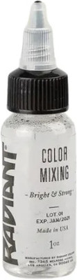 Shield plus Radiant Color Mixing Solution – 1oz Bottle for Vibrant Tattoo Ink Blending Tattoo Ink(White 30 ml)