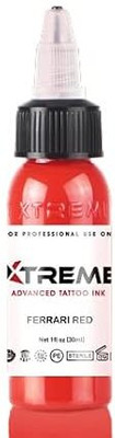 Shield plus Xtreme Ink Ferrari Red 1/2oz Tattoo Ink(Red 15 ml)