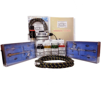 Mumbai Tattoo Air Brush Kit Temporary Tattoo Kit