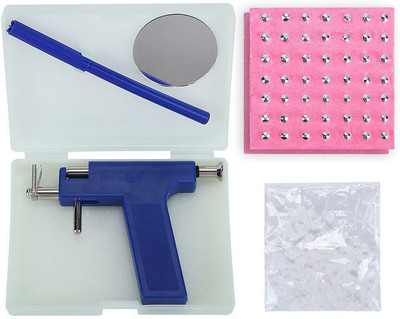 RAJry Earring Piercing Gun Tools Set,98Pcs Ears Nose Navel Piercer Machine Studs Permanent Tattoo Kit