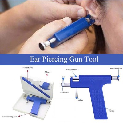 AirMount ™Piercing Gun Shots Tool Kit Set Professional, Safe Ear, Nose Navel, Kit Permanent Tattoo Kit