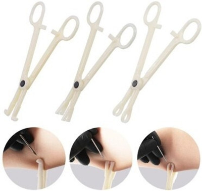 Shield plus FORCEP SET OF 3 (TRIANGLE FORCEP,ROUND FORCEP & SEPTUM FORCEP) Permanent Tattoo Kit