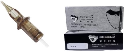 Shield plus 3RL TATTOO ROUND LINER CARTRIDGE (PACK 20) 3RT TATTOO NOZZLE TIP (PACK OF 50) Permanent Tattoo Kit