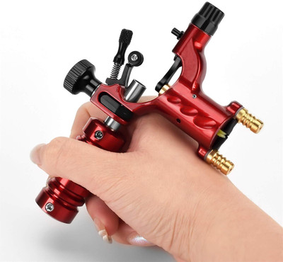 RAJry Rotary Tattoo Machine(Red Multifunctional Functional Rotary Tattoo Machine)