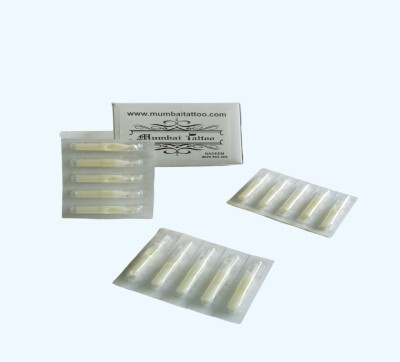 Mumbai Tattoo WHITE TIP 11RT ( PACK OF 50 ) Disposable Stack Shader Tattoo Needles(Pack of 50)