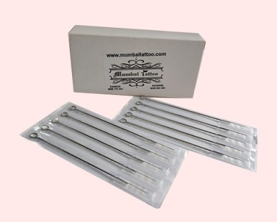 Mumbai Tattoo WHITE NEEDLE BOX 7F ( PACK OF 50 ) Disposable Stack Shader Tattoo Needles(Pack of 50)