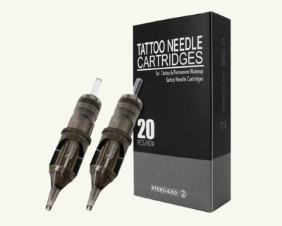 Mumbai Tattoo Tattoo Needle Cartridge 9RM Black Box ( Pack Of 20 ) Disposable Round Shader Tattoo Needles(Pack of 20)