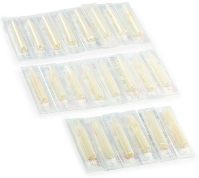 Mumbai Tattoo Disposable 5FT Tip White Box (PACK OF 50 ) Disposable Flat Shader Tattoo Needles(Pack of 50)