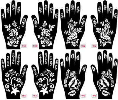 APCUTE Mehendi stencil(Mehendi stencil)