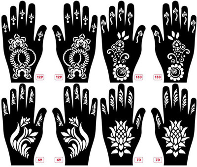 APCUTE Mehendi stencil for hand(Mehendi stencil for hand)
