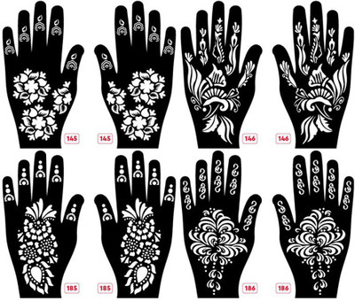 APCUTE Mehndi stencils reusable(Mehndi stencils reusable)
