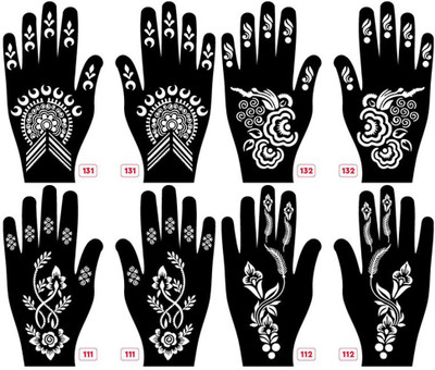APCUTE Mehindi stencil paper for hand(Mehindi stencil paper for hand)