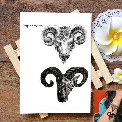 voorkoms(Capricorn Zodiac Sign Temporary Tattoo)