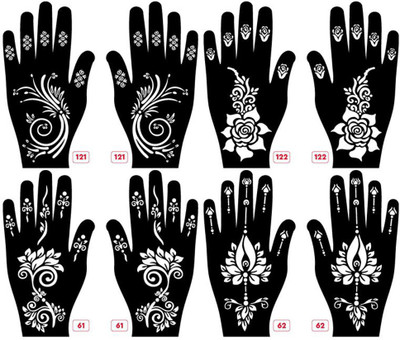 APCUTE Mehendi stencil reusable(Mehendi stencil reusable)