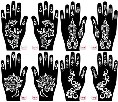 APCUTE Mehendi stencil reusable(Mehendi stencil reusable)