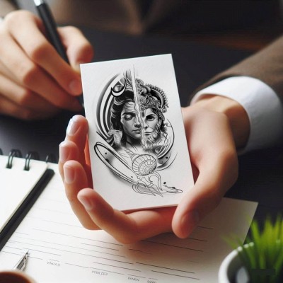 Temporary Tattoowala Lord Hanuman & Shiv Ji Tattoo For Men & Women Skin- Friendly Tattoo(Mahadev Trendy Temporary Tattoo Stickers for All Ages Waterproof)