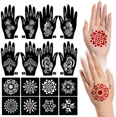 APCUTE Mehandi stencils(Mehandi stencils)
