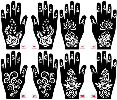 APCUTE Henna stencil for hands(Henna stencil for hands)