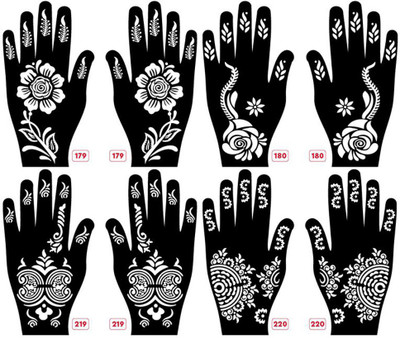 APCUTE(Stencil mehndi design for hands)
