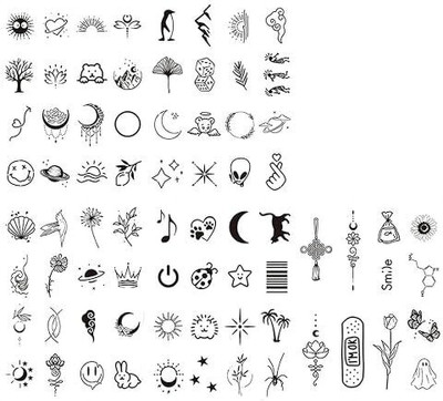 maycreate Temporary Tattoo Stickers 77 Designs Realistic Sweatproof for Kids and Adults(Mix Designs)