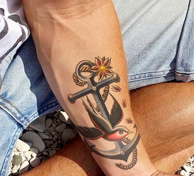 The Canvas Arts Temporary tattoo sticker men women boys girl waterproof flower star butterfly(Arts)