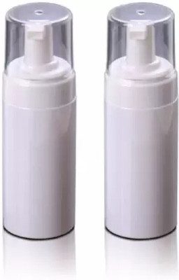 Shield plus Empty Foam Bottle for Face Wash, Cleanser & Liquid Soap (2Pc)(ROUND)