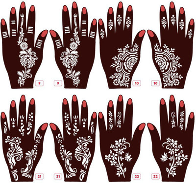APCUTE New Mehandi Stencils Design Stickers-9-10-21-22(New Mehandi Stencils Design Stickers-9-10-21-22)