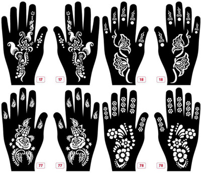APCUTE(Stencil mehndi design for hands)