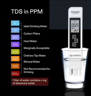 ACROMEC |pH Orp bottle | Water Testing Kit|Digital TDS EC Temperature Meter Digital TDS Meter