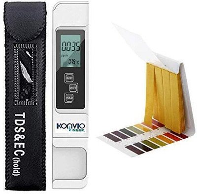 konvio neer pH Litmus Paper and TDS EC Meter COMBO Digital TDS Meter