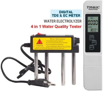 BALRAMA 2pc Combo Water Electrolyzer Electrolyser Purity Tester Quality PPM PH RO Filter Digital TDS Meter