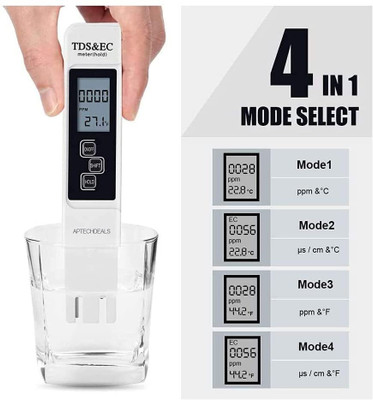 BALRAMA Water Quality Tester with Simultaneous TDS & Temperature Reading + Large Screen + Digital Calibration + Water Resistant Housing + ATC Water Testing Instrument PPM Digital TDS Meter