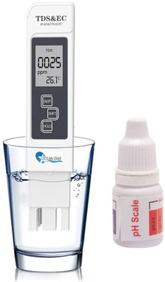 OCEAN STAR Tds EC Meter and pH Drop Total Dissolved Solids with EC and pH Drop Digital TDS Meter
