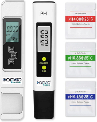 konvio neer Digital pH Meter and TDS EC Meter, COMBO Pack of Water Test Kit of DIgital pH Meter and Digital TDS Meter