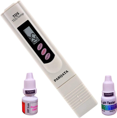 Parijata Digital TDS Meter Total dissolved solids meter with orp & ph bottle Digital TDS Meter