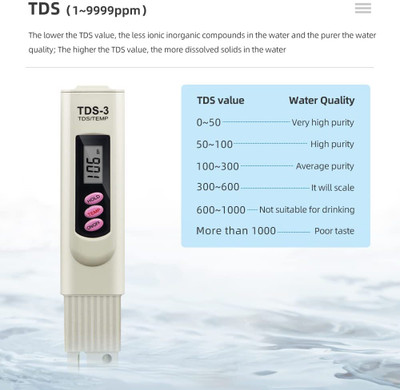 OneTech TDS Meter321 with Temperature And Water Quality Measurement For Ro Purifier Digital TDS Meter