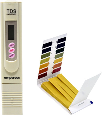 AMPEREUS Digital TDS Meter, Water TDS Meter with pH Strip, Water Purity TDS Check Machine Digital TDS Meter