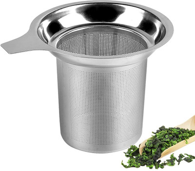 SUPVOX Stainless Steel Fine Mesh Tea Strainer Food Grade Coffee Filter for Teapots Cups Tea Strainer(Pack of 1)