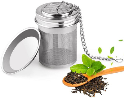 SUPVOX Stainless Steel Tea Infuser with Draining Tray Mesh Strainer for Loose Leaf Tea Tea Strainer(Pack of 1)