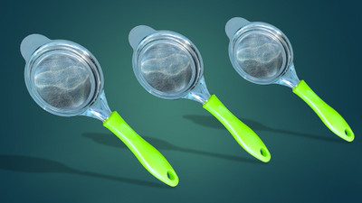 Crizal Small size tea strainer for kitchen Tea Strainer(Pack of 3)