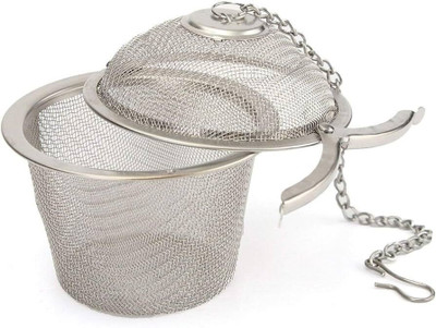 SKYZONE Locking Tea Infuser Basket Rust-Free Stainless Steel with Chain Hook Tea Strainer(Pack of 1)