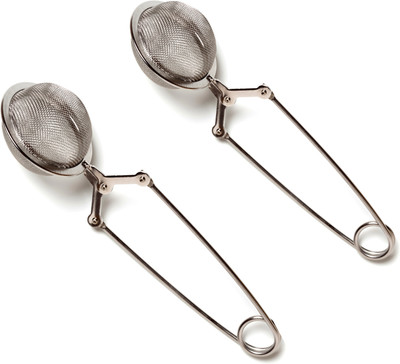 Shahi Baagh Stainless Steel Leafy Sphere with Handle Tea Infuser Tea Strainer(Pack of 2)