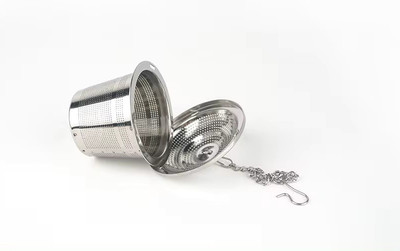 MobFest Rust-Free Locking Infuser Basket Stainless Steel Tea Infuser with Chain & Hook Tea Strainer(Pack of 1)