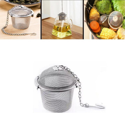 KAPEX Stainless Steel Strainer Tea Infuser Ball – Mesh Strainer for Loose Leaf Tea Tea Strainer(Pack of 1)