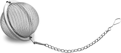 TOMATUS Stainless Steel Tea Strainer Mesh Tea ball Filter Net With Chain (Small) Tea Strainer(Pack of 1)