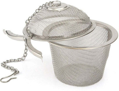 DeoDap Stainless Steel Spice Tea Filter Herbs Locking Infuser Mesh Ball Tea Strainer(Pack of 1)
