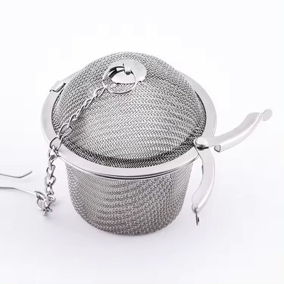 MobFest Rust-Free Stainless Steel Tea Infuser Locking Basket with Chain & Hook Tea Strainer(Pack of 1)