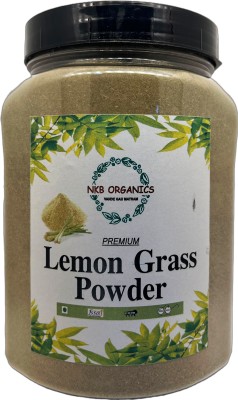 NKB ORGANICS Lemon Grass Green Powder | Indian Tea Masala mix| 300gm(Pack Of 1) Lemon Grass Herbal Tea Mason Jar(300 g)