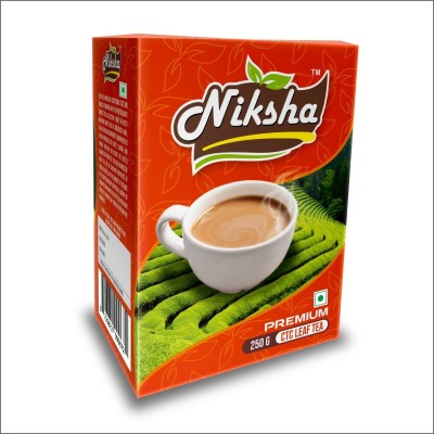 Niksha Premium CTC Leaf Tea Natural and Pure 250g Unflavoured Black Tea Box(250 g)