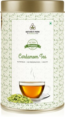 Nature's Park Cardamom Tea - Perfect Aroma Experience, Indian Cardamom (Elaichi) Blended with Indian Black Tea (CTC) Loose Leaf - Prepare Your Own Cardamom Latte Cardamom Black Tea Tin(100 g)